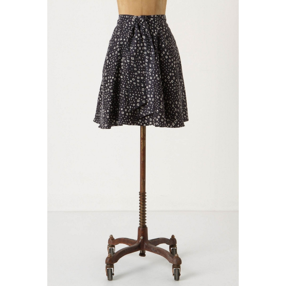 DONATED: Anthropologie Lil Diamond Sky Silk Skirt
